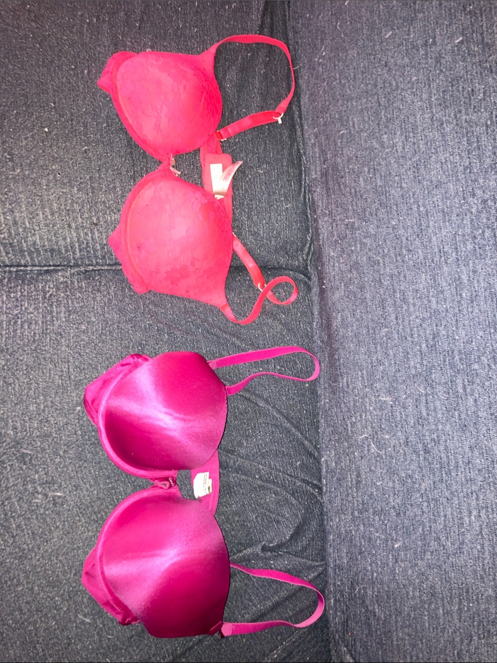 Women’s Two-Pack Push-Up Bras in Bright Pink & Fuchsia